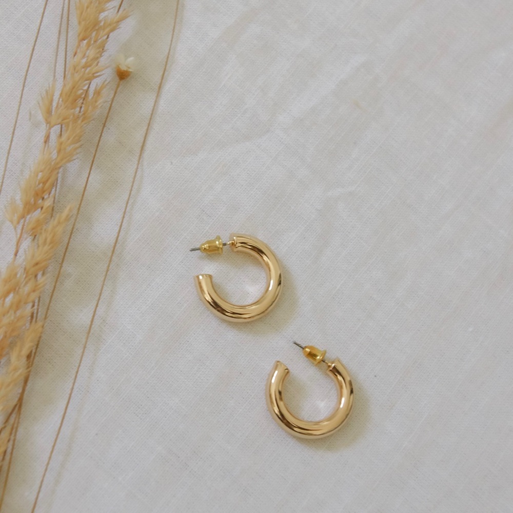 Raina Open Hoop Earrings